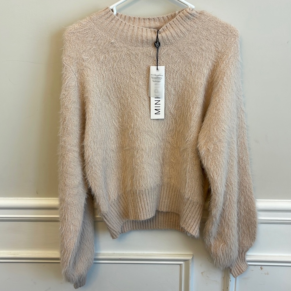 NWT minkpink ester knit sweater